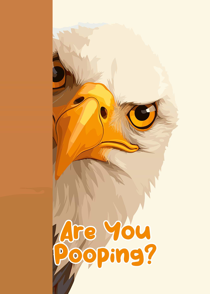 Eagle with Funny Question