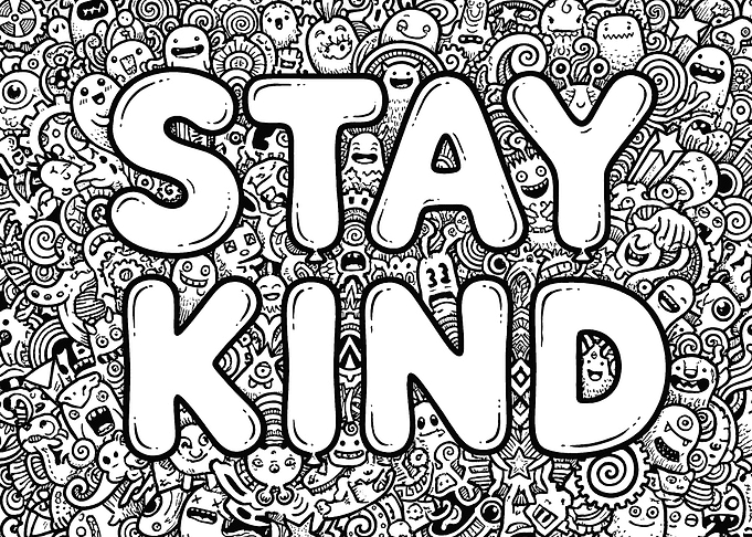 Stay Kind Doodle Art
