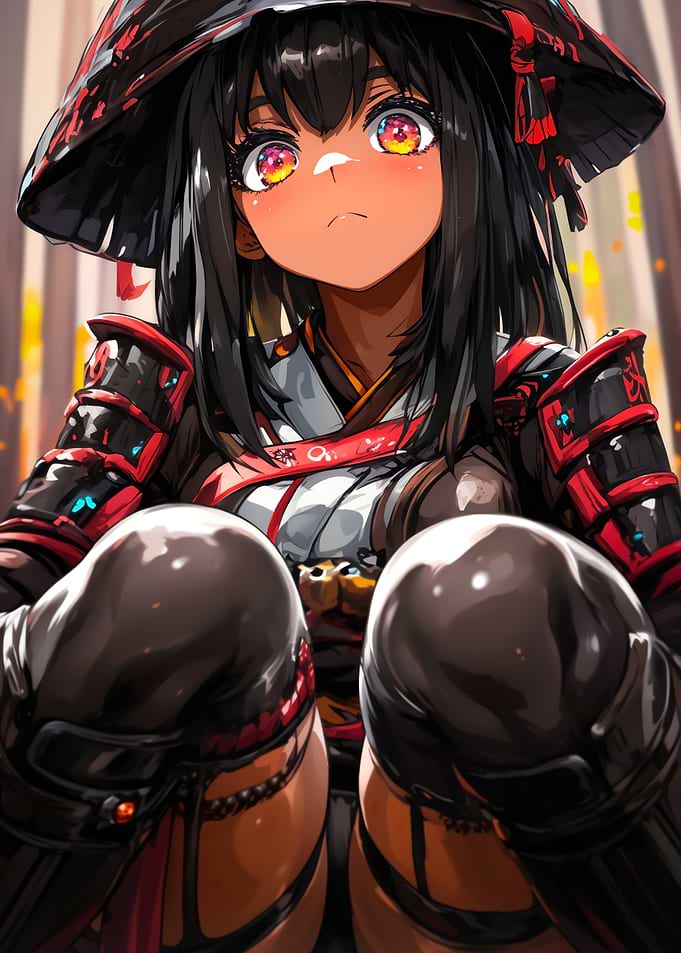 Anime Girl in Samurai Armor