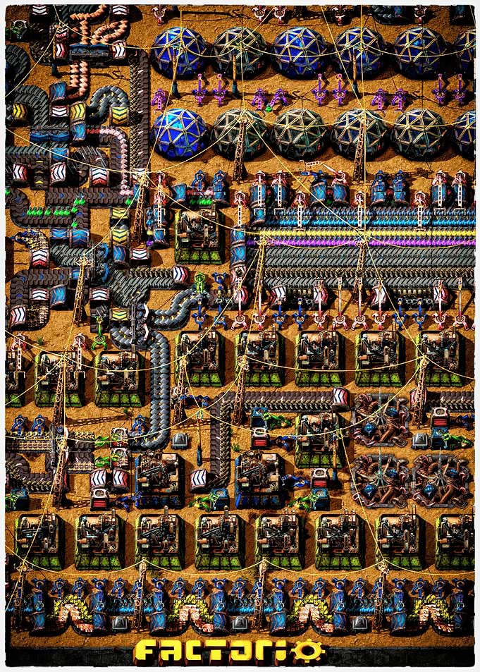 Factorio Game Factory Layout