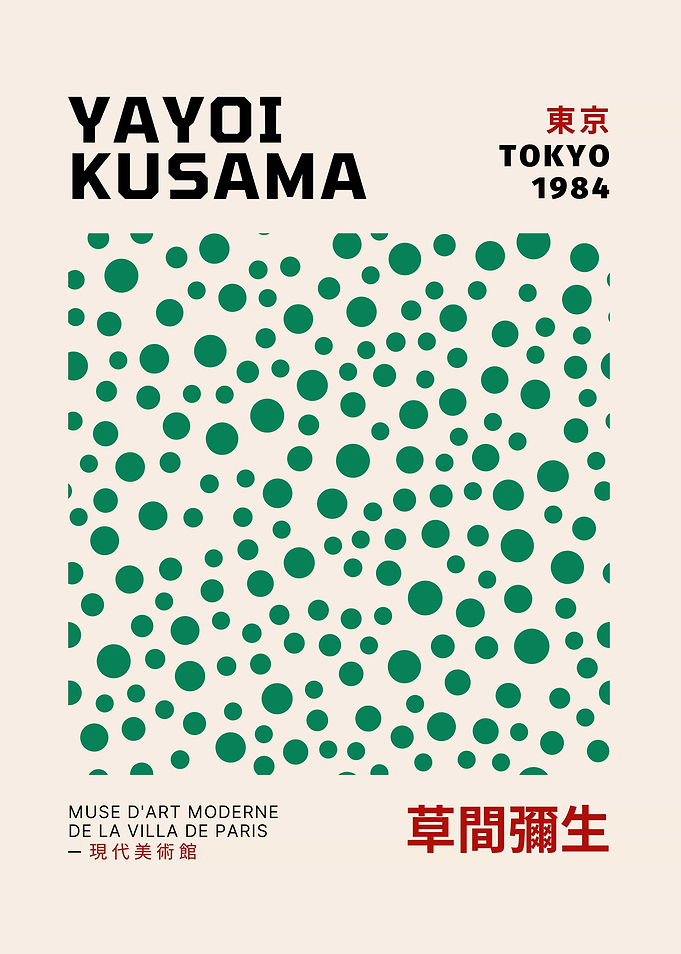 Yayoi Kusama Tokyo 1984 Poster