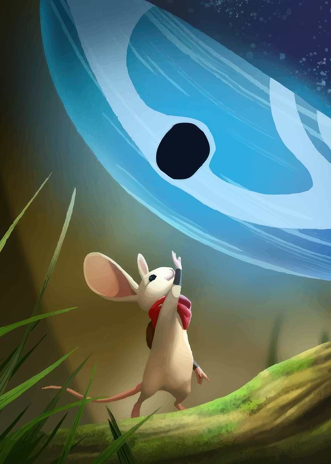 Mouse Reaching for Celestial Object
