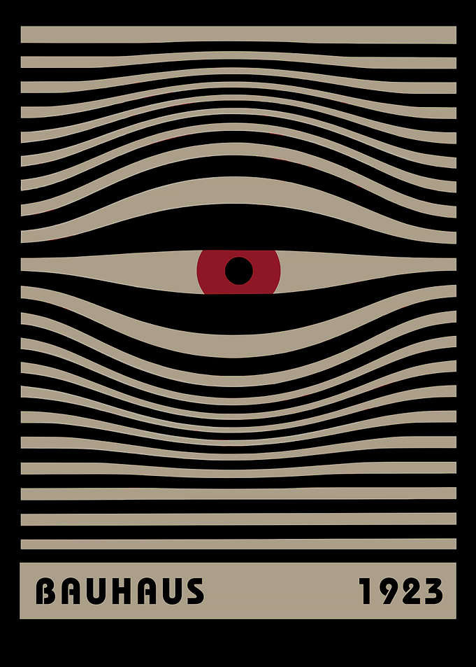 Bauhaus 1923 Eye Minimalist Art