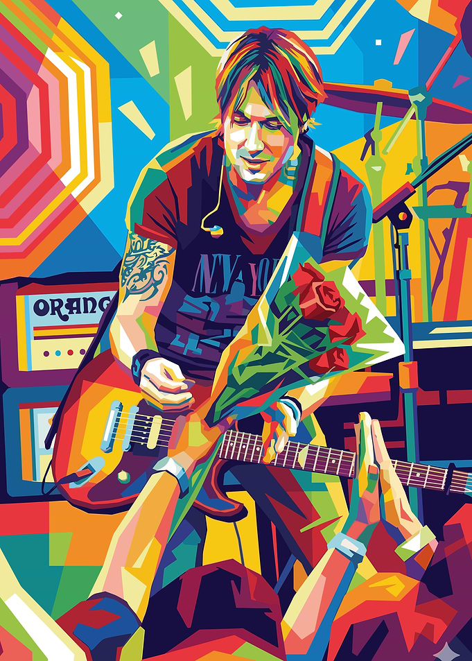 Keith Urban Pop Art Concert
