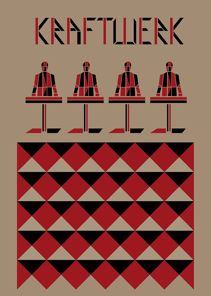 Kraftwerk minimalist poster