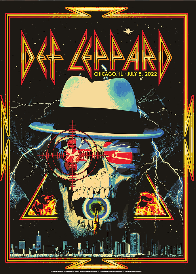 Def Leppard Chicago Concert Poster