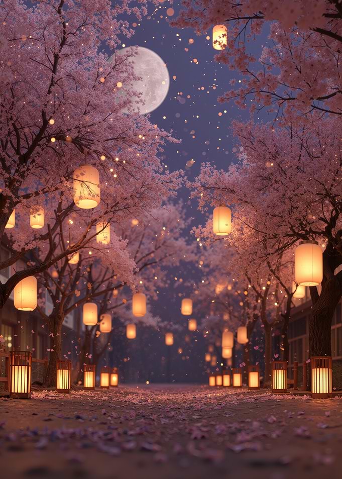 Cherry Blossom Lantern