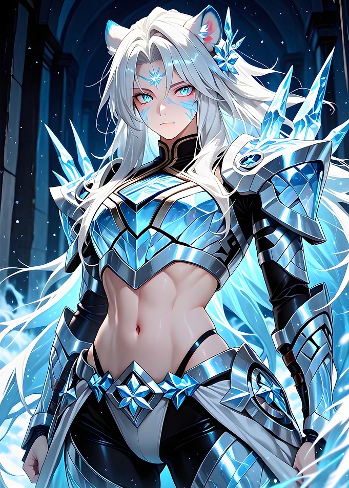 Ice Warrior Anime Girl