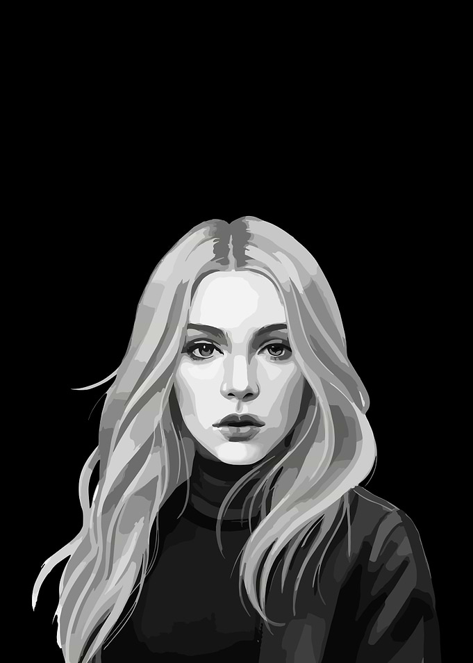 Ruby: Monochrome Portrait of a Woman