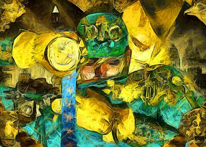 Abstract Luchador Mask Painting
