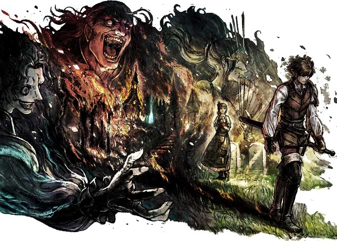 Octopath Traveler II Key Art
