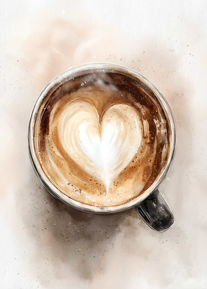 Latte Art Heart