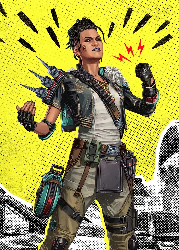 Mad Maggie Apex Legends Illustration