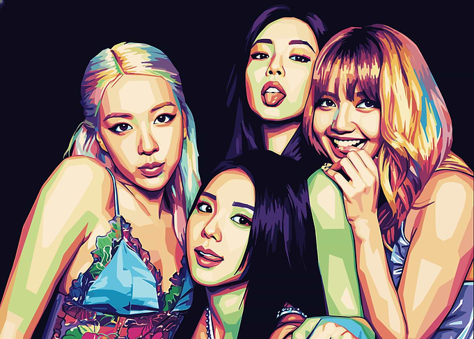 Blackpink Pop Art Portrait