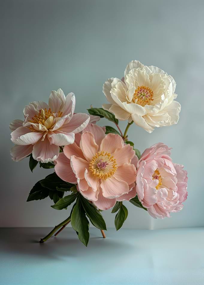 Peony Bouquet Still Life