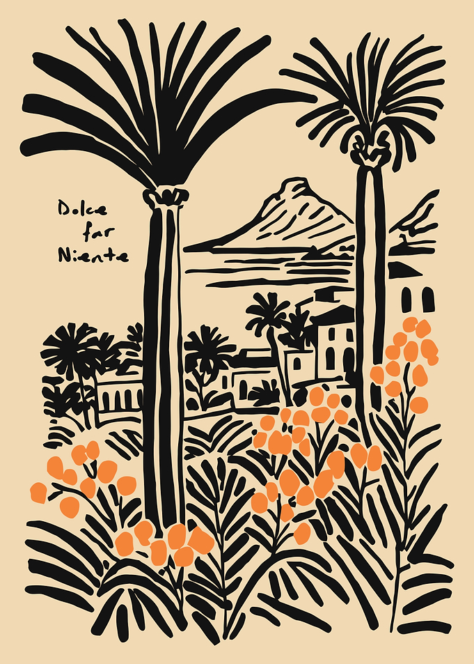 Dolce far Niente Tropical Landscape Art