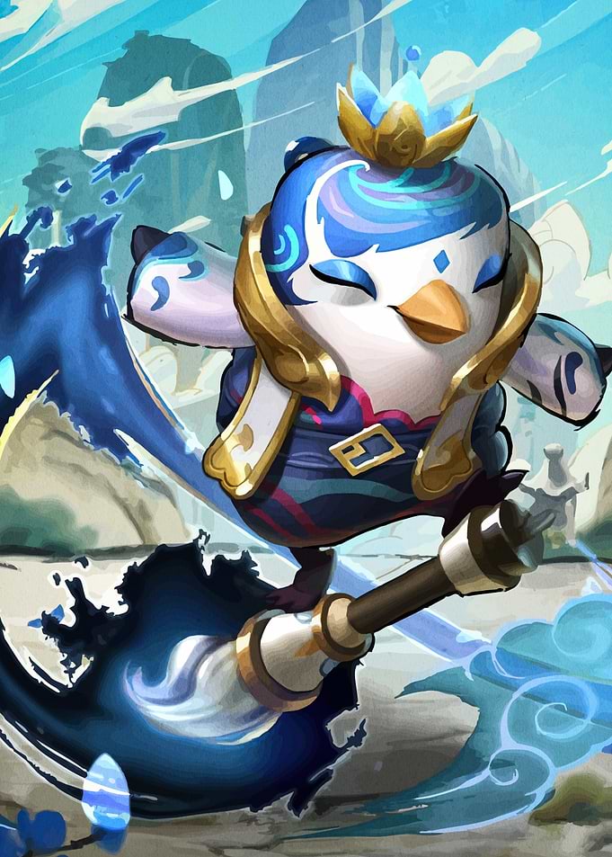 Penguin with Brush