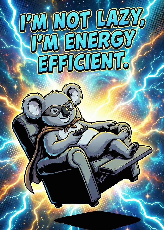 Energy Efficient Koala Cartoon