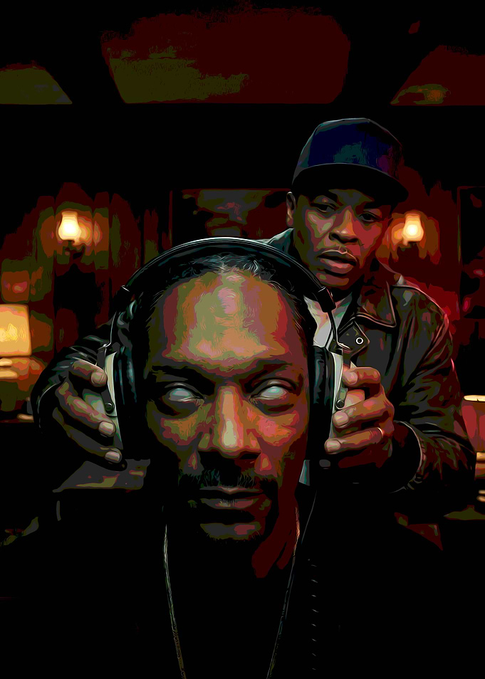 Dr. Dre and Snoop Dogg Portrait