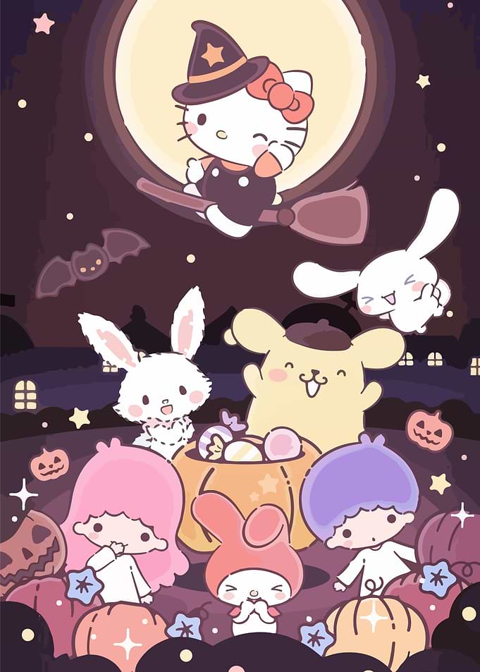 Hello Kitty Halloween Cartoon