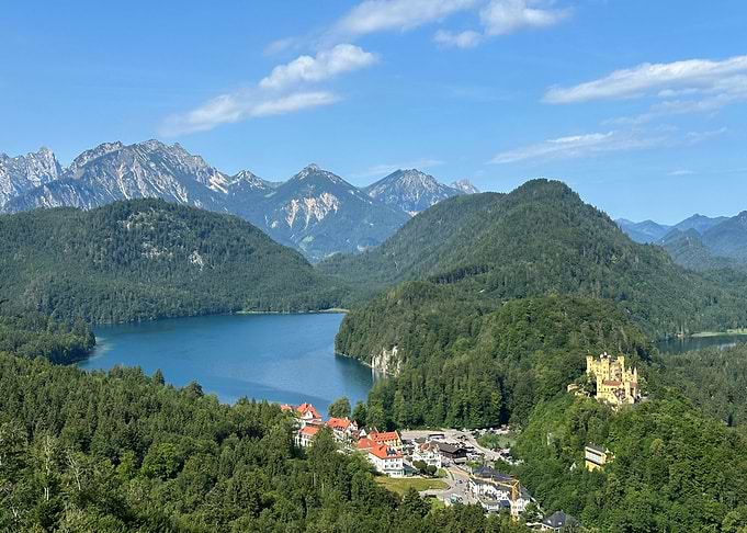Hohenschwangau Castle and Swan Lake
