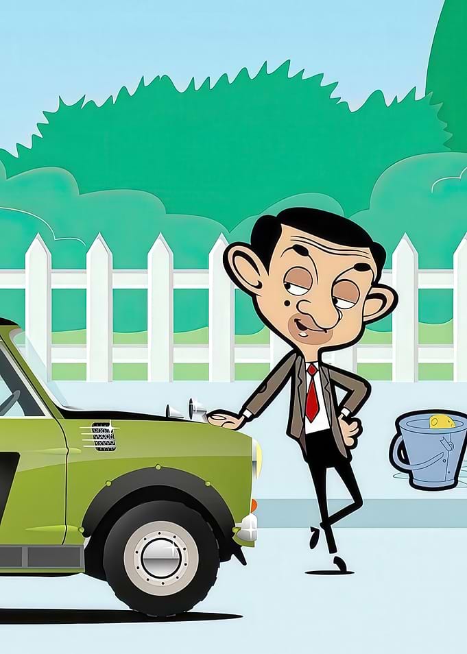 Mr. Bean and his green car