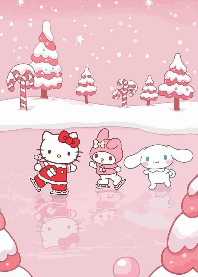 Hello Kitty Winter Ice Skating