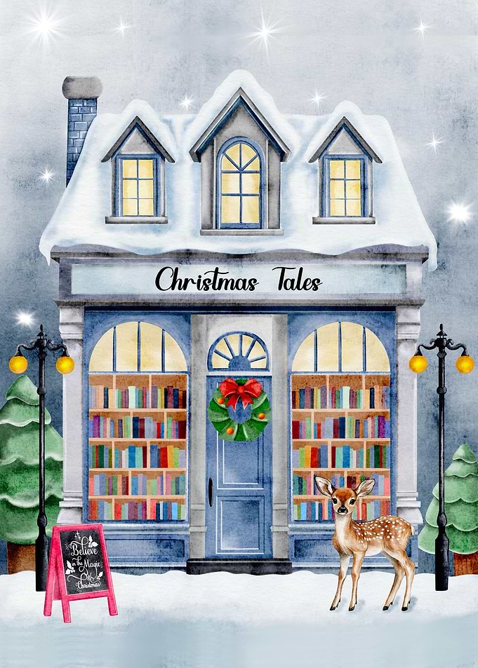 Christmas Tales Bookstore in Winter