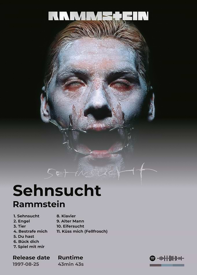 Rammstein Sehnsucht Album Cover