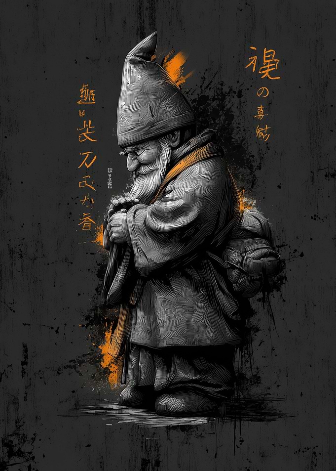 Ukiyo Minimalism Christmas Gnome