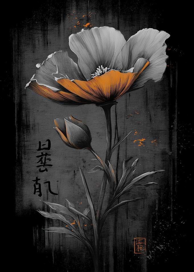 Ukiyo Minimalism Flower