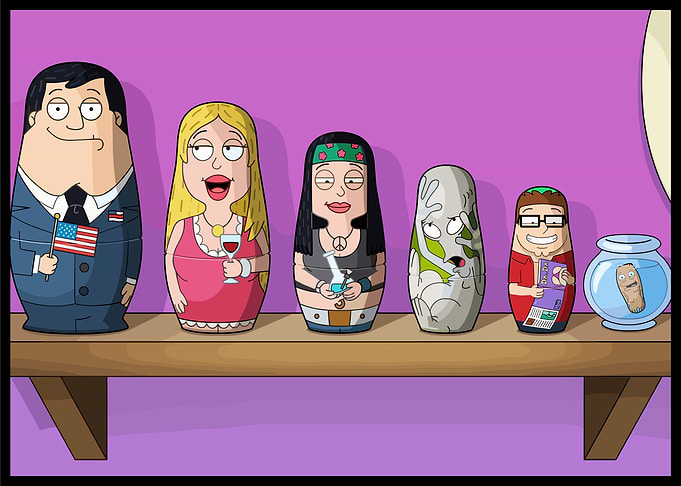 American Dad Matryoshka Dolls