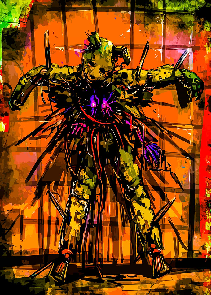 Springtrap Animatronic Digital Art