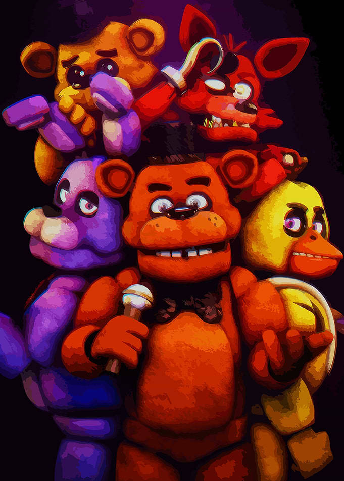 Five Nights at Freddy's characters artwork