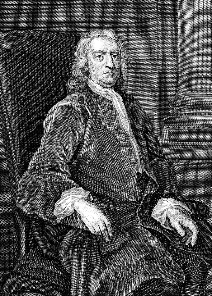 Isaac Newton Portrait Engraving