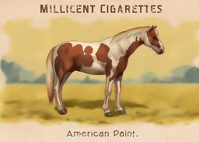 Cigarette card American paint