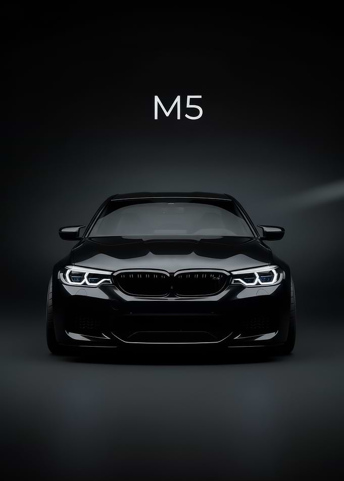 Black M5 Front face poster