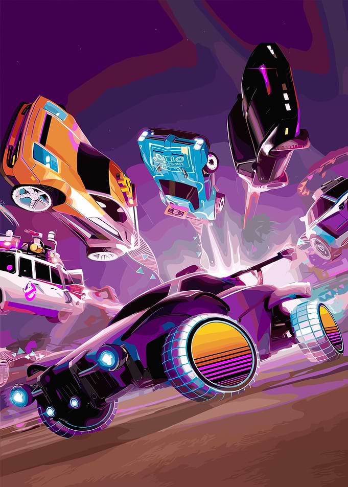 Rocket League Cars in Action