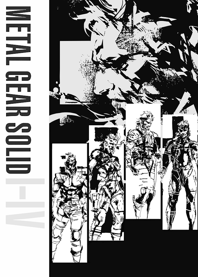 Metal Gear Solid I-IV Poster