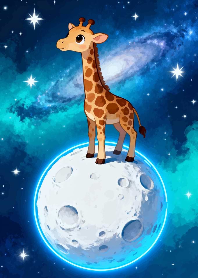 Giraffe on the Moon