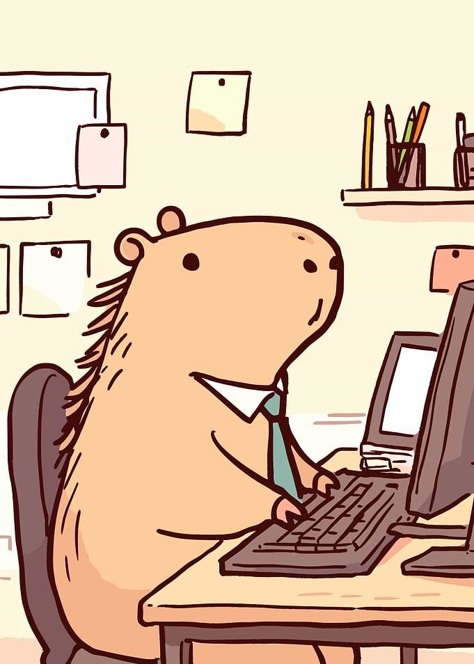 Capybara at Work