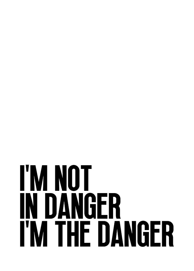 I'm the danger quote