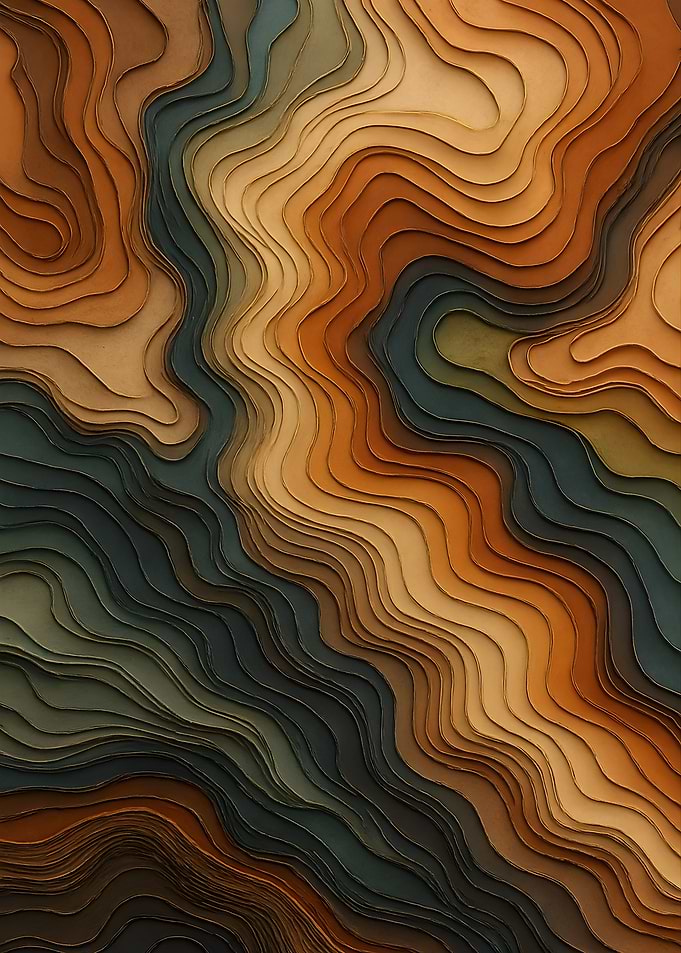 Topography Abstract Map