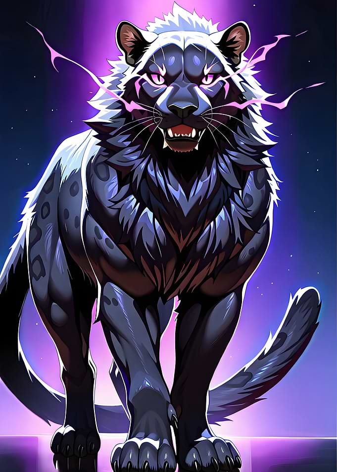 Ferocious Black Panther Digital Art