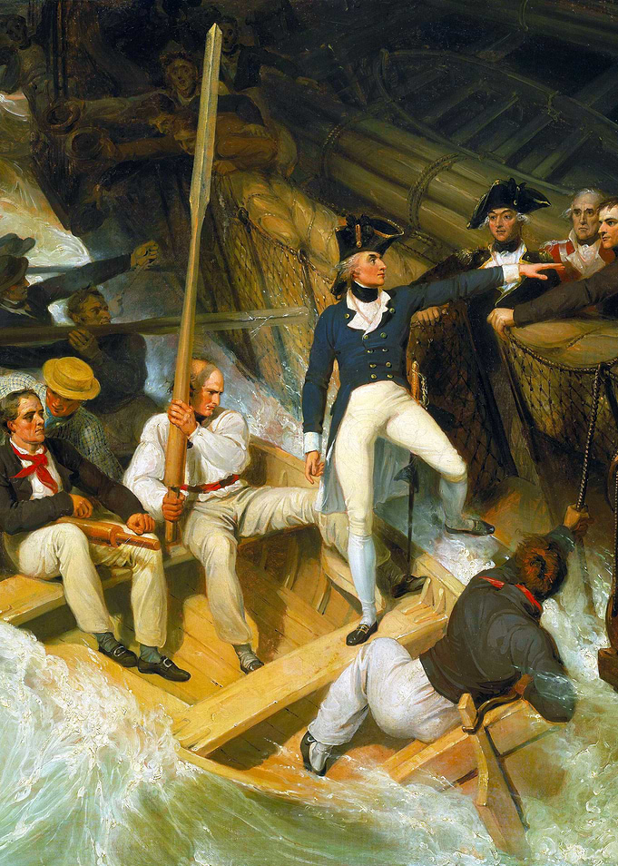 Nelson Boarding a Captured Ship