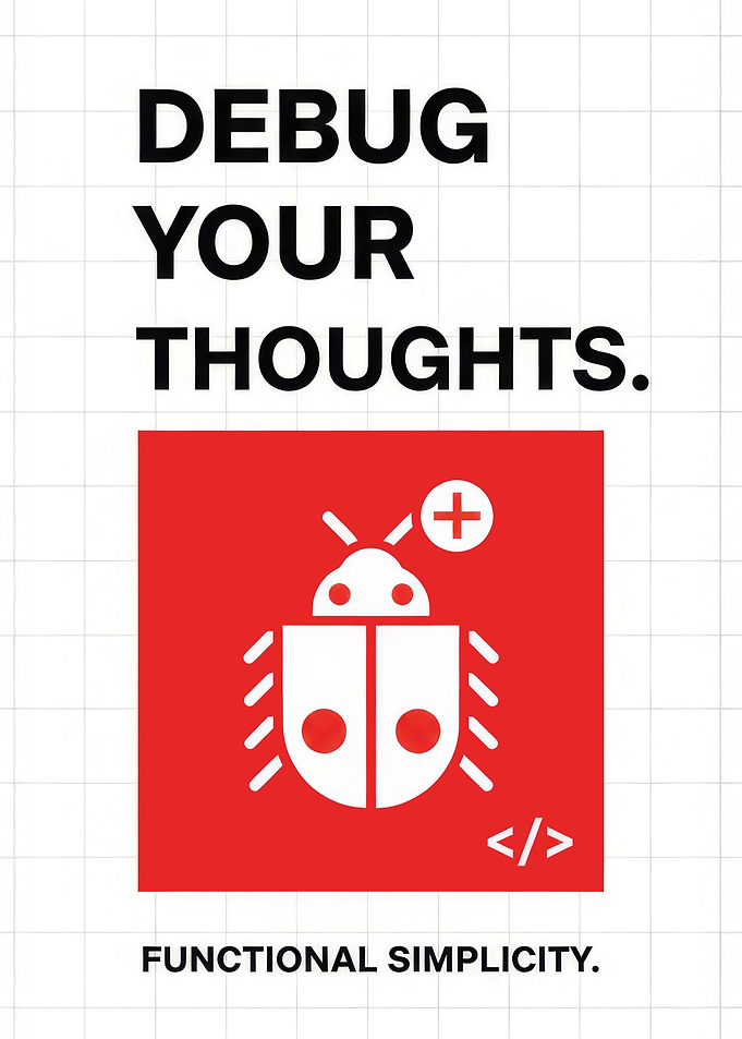 Debug Your Thoughts Poster