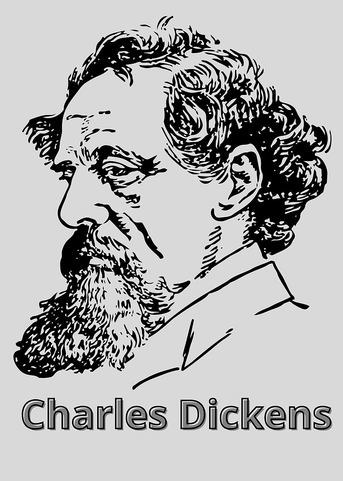 Charles Dickens Portrait Illustration