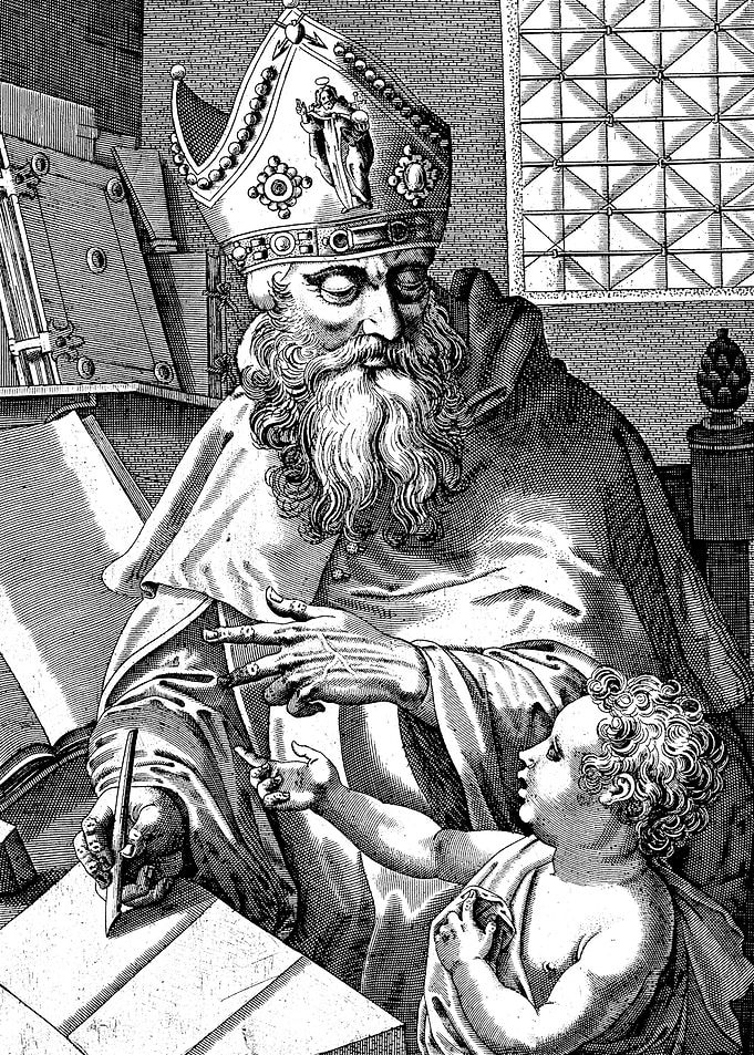Saint Augustine of Hippo Engraving
