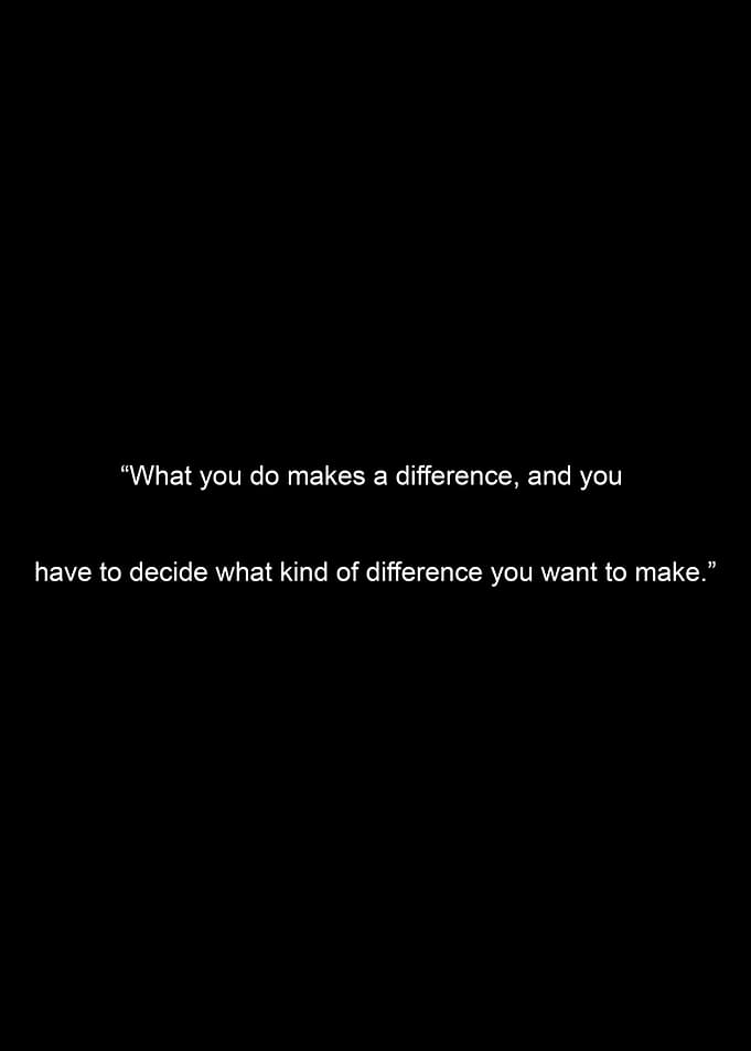 Inspirational Quote on Black Background