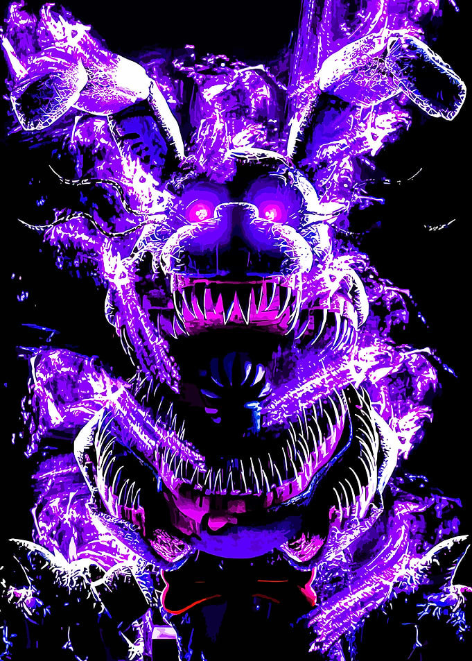 Nightmare Bonnie Purple Glow